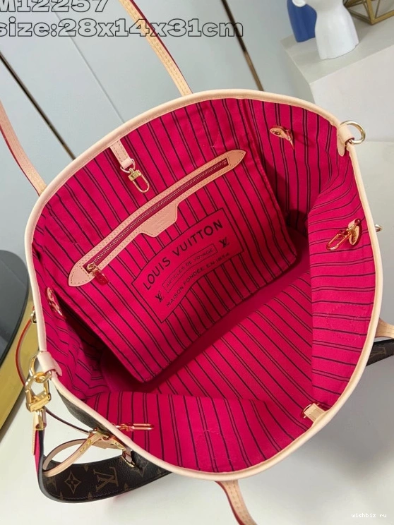 WIS Bandoulière Inside Louis MM-31*28*14cm Vuitton Out Neverfull 0710